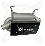 Aftermarket Assassin AA Dual Suppressor Slip-On Exhaust for Polaris Xpedition (1-3 Day lead Time)